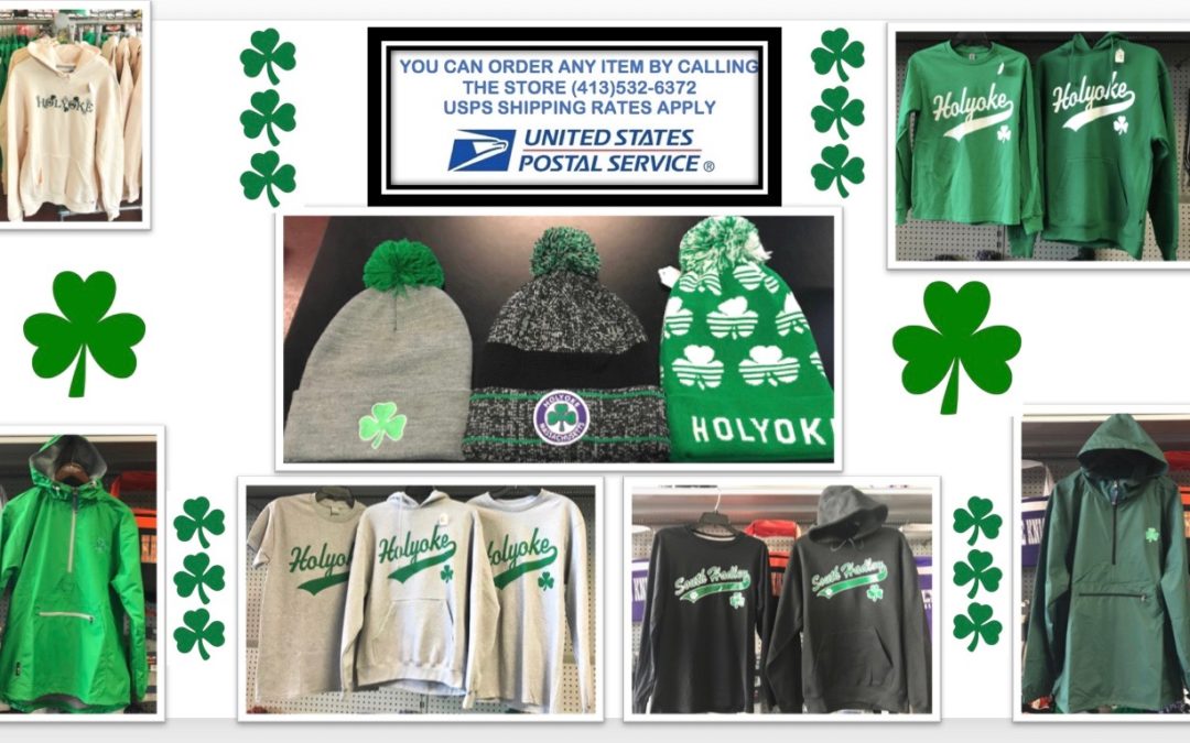 Do you need some “Shamrock Apparel” and live out of town?  No problem, we ship!